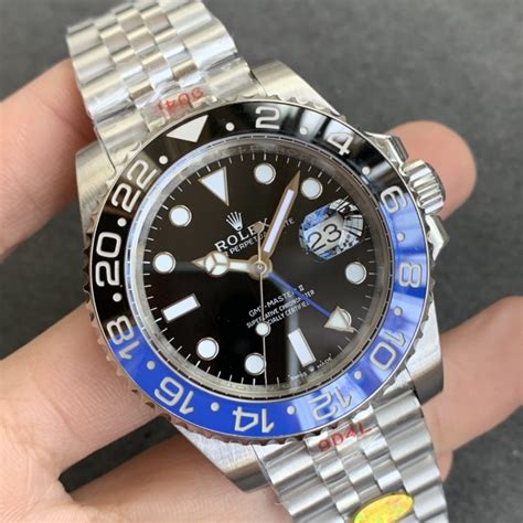 rolex gmt master 2 blue black replica|rolex gmt master 2 homage.